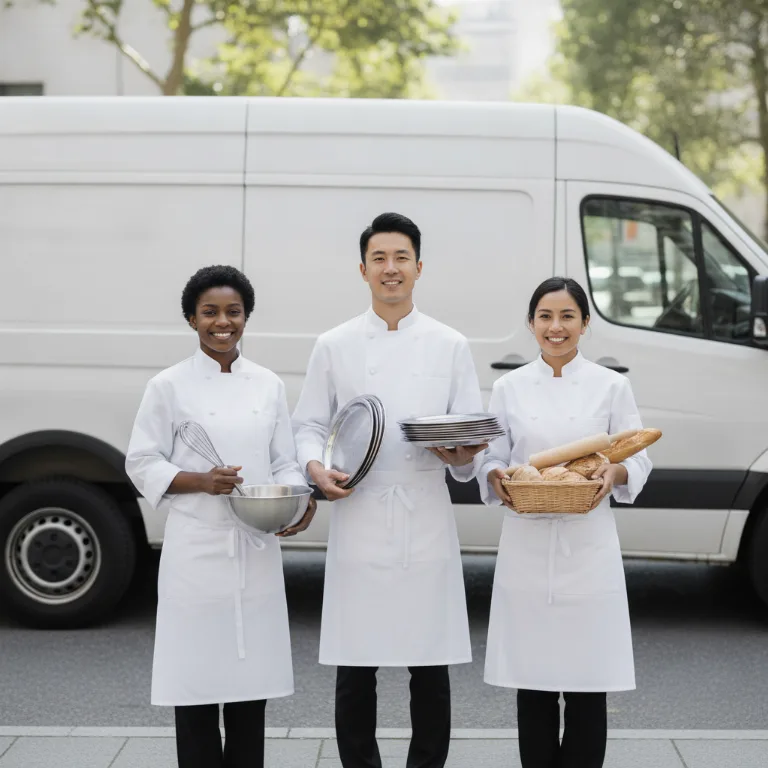 Catering team in Enfield Town
